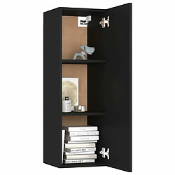 Maison Chic Ensemble de meubles TV 10 pcs | Banc TV Moderne pour salon | Meuble de Rangement - Noir Aggloméré -MN27504 pas cher