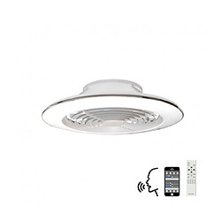 Luminaire Center Plafonnier ventilateur Alisio blanc 1 ampoule 19,5cm