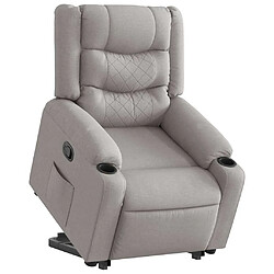 vidaXL Fauteuil inclinable gris nuage tissu