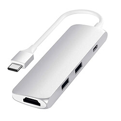 Hub USB-C vers HDMI, 2x USB, USB-C Power Delivery 60W Satechi Argent