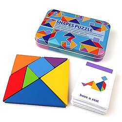 Universal Motifs en bois tridimensionnels animaux puzzles puzzle tangram jouets enfants montessori tôt tri jeux jouets