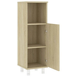 Acheter Maison Chic Armoire de salle de bain,Meuble de rangement,Meuble haut Chêne sonoma 30x30x95 cm Aggloméré -GKD709809