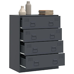 Acheter vidaXL Buffet anthracite 67x39x83 cm acier