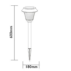 Luxform Lampe de jardin à LED solaire intelligente Mizar 50 lm pas cher