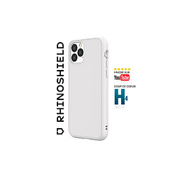 RhinoShield Coque Compatible avec [iPhone 11] SolidSuit - Coque Fine avec Technologie d'absorption des Chocs et Finition Premium Mate, Contour Objectif Photo Interchangeable - Blanc Classic