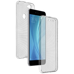 Avizar Coque Xiaomi Redmi Note 5A Protection Avant + Arrière Souple Transparente