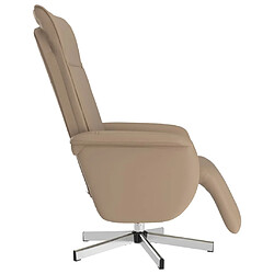 Avis vidaXL Fauteuil inclinable de massage repose-pieds cappuccino