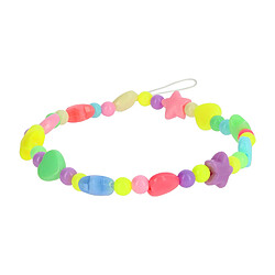 Avizar Bijou de Téléphone Bracelet à Cœur et Étoiles multicolore Collection Summer