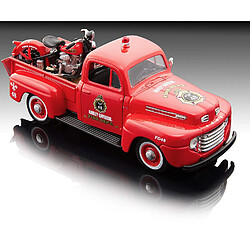 Maisto - 2043058 - Maquette De Voiture - Ford F-1 Pickup '48 + El Knucklehead '36 - Rouge - Echelle 1/24