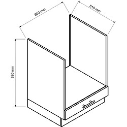 Pegane Cuisine complète Vera 8 éléments blanc brillant L 240 cm sans plan de travail pas cher