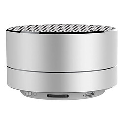 Avis Wewoo Enceinte Bluetooth d'intérieur argent Mini haut-parleur stéréo portable, avec MIC intégré et ampli LED, Appels Mains-libres de ampère Carte TF, Distance: 10m