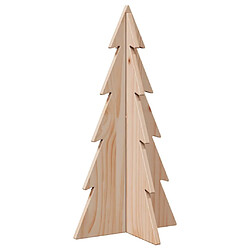 vidaXL Arbre de Noël en bois pour décoration 59,5cm bois massif de pin