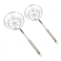 2x araignée de cuisine passoire skimmer louche en acier inoxydable 20cm u0026 14cm