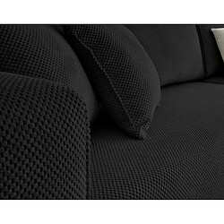 Acheter Bestmobilier Topaze - canapé d'angle réversible - 4 places - convertible avec coffre - en velours texturé