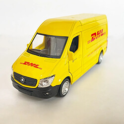 Avis Universal 1/36 Echelle en alliage Simulation DHL Truck Métal Moulé Pour Retirer La Voiture Jouet Collection Vans Cadeaux Pour Enfants | Voiture Jouet Moulé Sous Pression(Jaune)