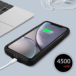 Acheter Coque iPhone XR Protection Rigide 2 en 1 Batterie 4500mAh Akashi Noir