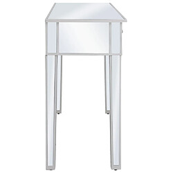 Avis vidaXL Table console miroir MDF et verre 106,5 x 38 x 76,5 cm