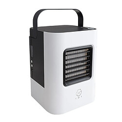 Wewoo Ventilateur noir pour la Maison, Bureau, Camping Version améliorée 2W IDI Portable Efficacité Énergétique Évaporation Refroidissement Mini Climatisation Air-refroidisseur Purificateur avec 3 Modes de Vitesse et Affichage LED Poignée