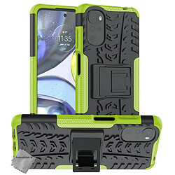 Htdmobiles Coque rigide anti choc pour Motorola Moto G22 / E32 / E32s + verre trempe - VERT