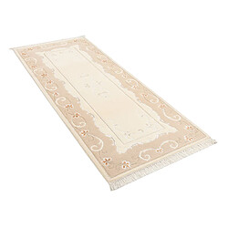 Vidal Tapis de couloir en laine 203x84 beige Darya