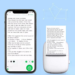 Mini imprimante de poche, imprimante thermique portable pour application Android ou iOS, cadeau d'imprimante sans encre Bluetooth pour enfants(rose) pas cher