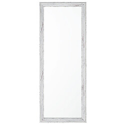 Beliani Miroir BENON 130 cm Blanc cassé