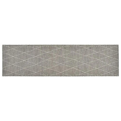 vidaXL Tapis de cuisine lavable impression losange 45x150 cm velours