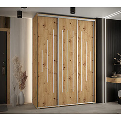 Abiks Meble Armoire Davos 12 À Portes Coulissantes 235,2/170/45 3 Portes