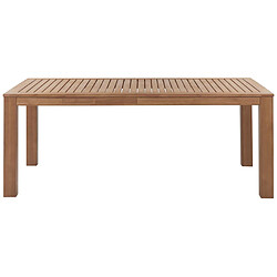 Acheter Beliani Table de jardin Bois Bois clair MONSANO