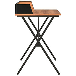 Avis Helloshop26 Bureau table poste de travail meuble d'ordinateur informatique étude et 80 x 50 x 84 cm noir 02_0023928