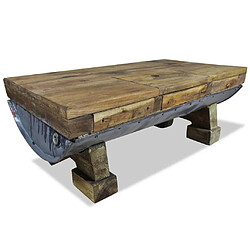 Maison Chic Table basse,Table Console Table d'appoint, Table pour salon Bois de récupération massif 90 x 50 x 35 cm -MN68528