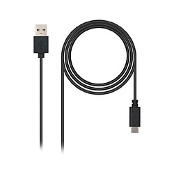 Câble USB A vers USB C NANOCABLE 10.01.210 Noir