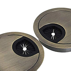 Acheter 4pcs 2,20 "/ 50mm Table de Bureau Port Fil Câble Cordon Rond Trou Couvercle œillets