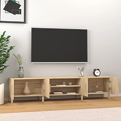 Avis Maison Chic Meubles TV chêne sonoma 180x31,5x40 cm bois d'ingénierie -MN90135