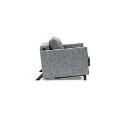 Avis Inside 75 INNOVATION LIVING Fauteuil design SOFABED CUBED 02 ARMS Twist Granite convertible lit 200*90cm