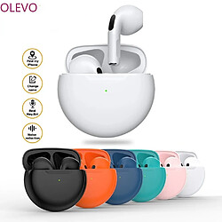 GUPBOO Casque Bluetooth sans fil OLEVO Pro6 TWS avec suppression du bruit et micro