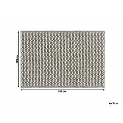 Beliani Tapis extérieur au motif géométrique gris 120 x 180 cm TUMKUR