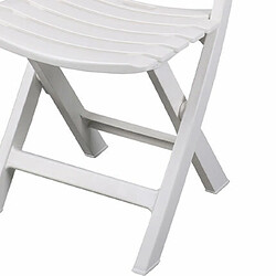 Avis Mes Chaises de jardin pliables 41,5x40x79 cm en plastique blanc