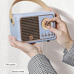 Yonis Enceinte Bluetooth Retro HIFI Sans Fil Portable pas cher