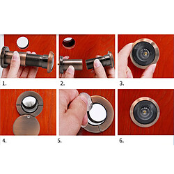 Acheter visionneuse de porte peephole 220 degrés visualisation avec couverture de sécurité à la maison 14mm 4 #