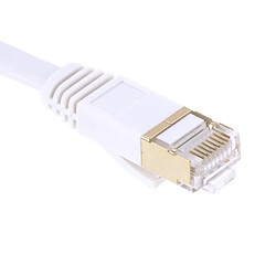 Avis Wewoo Câble LAN réseau Ethernet plat or 10Gbps à ultra-haute vitesse CAT7 5m plaqué