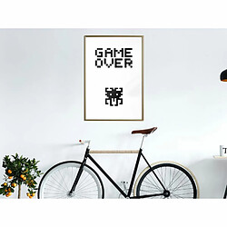 Paris Prix Affiche Murale Encadrée Game Over 40 x 60 cm Or