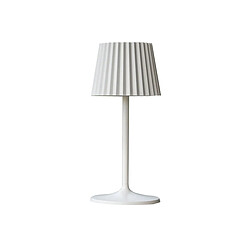 Lampe de table sans fil ABBY WHITE - 190 lumens - Ø 10 x H 38 cm - LUMISKY 