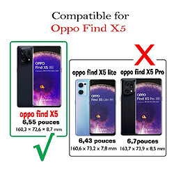 Htdmobiles Coque pour Oppo Find X5 5G - housse etui silicone gel fine 360 integrale (avant et arriere) + film ecran - TRANSPARENT