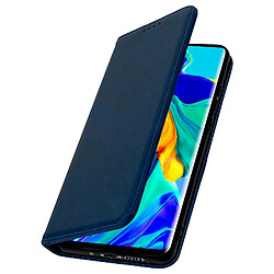 Avizar Housse Huawei P30 Pro Étui Porte-cartes Support Stand Silicone bleu nuit