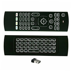 Universal Noir Mini 2.4G Air Mouse Télécommande Smart TV Box PC