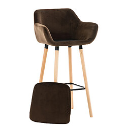 Non Tabouret de bar Grant velours