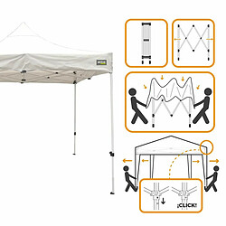 Avis Tonnelle Aktive Pliable Hauteur réglable Acier Polyester 420D Oxford Blanc 300 x 320 x 300 cm