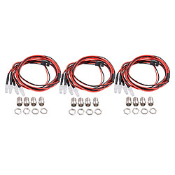 Phares Pour 1/5 1/8 1/10 1/12 1/16 RC Car Truck 12 LED Light Kit DIY Accs