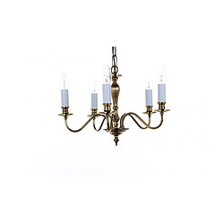 Lumière Chandelier sans abats jours Georgian Bronze léger 5 ampoules 28cm